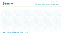 Desktop Screenshot of chevronislandphysio.com.au