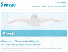 Tablet Screenshot of chevronislandphysio.com.au